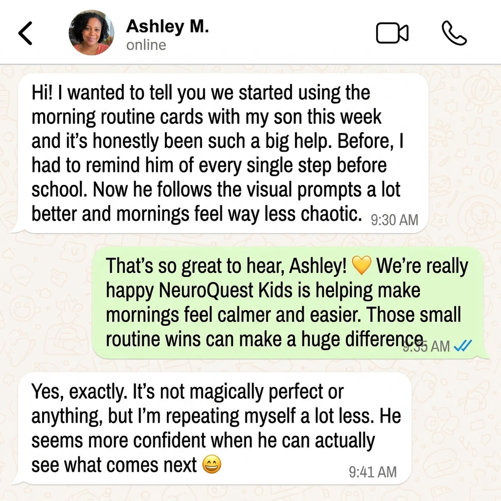 WhatsApp review about starting homework